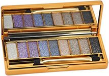 9 Colors Glitter Power Eyeshadow Palette,Highly Pigmented Shimmer Sparkly Palette,Long Lasting Waterproof Bright Diamond Set (#2)