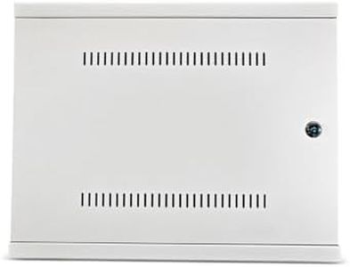 DVR Lock Box & NVR Enclosure, Heavy Duty Lockable Steel Cabinet for CCTV Surveillance Systems, Wall-Mount Design with Ventilation and Cable Management
