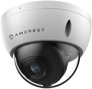 Amcrest UltraHD 4K (8MP) Outdoor Security POE IP Camera, 3840x2160, 98ft NightVision, 2.8mm Lens, IP67 Weatherproof, IK10 Vandal Resistant Dome, MicroSD Recording, White (IP8M-2493EW)