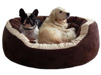 PETITUDE Premium Large Dog Bed-for Large Dogs Washable-Orthopedic Big Dog Beds Slip-Resistant Bottom- Brown -66 x 53 x 22 Centimeters