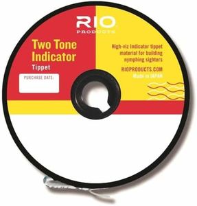 Rio Fly Fishing Tippet 2-Tone Indicator Tippet 3X Fishing Tackle, Clear