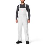 Dickies Men's Painters Bib Overall, White, 34x30