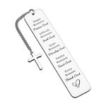 Easter Christian Bookmarks Gift Cross Bible Verse Book Markers for Women Men Baptism Gift Religious Gifts for Kids Teen Boys Girls Inspirational Christmas Birthday Graduation Gift for Him Her Readers