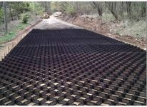 Performance Footing Geocell BaseCoreHD™ 2'' Ground Grid Heavy Duty Polyethylene Stabilizer Kit | Gravel for Sheds, Driveway, Slopes and Parking 54 sq feet Black 1 Panels (6x9)