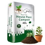 Laeto Houseplant Potting Mix 40L - Nutrient-Rich Indoor Plant Soil for Repotting - Well Draining Potting Soil for Monstera, Snake Plant & Peace Lily