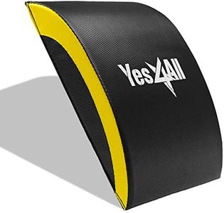 Yes4All 15.2" Ab Exercise Mat No Tailbone | Protecting Pad | Abdominal Wedge for Full Range of Motion Sit Up, Abs Workout, Lower Back Support and Stretches Ab Muscles Yellow