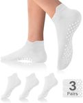 DIBAOLONG Pilates Socks with Grips for Women Yoga Socks Non Slip for Hospital, Pergnancy, Barre, Ballet, Dance, Workout 3 Pairs