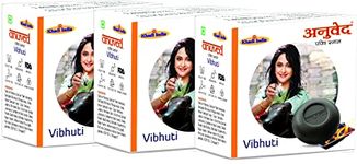 Anuved Vibhuti Soap | Pack Of 3 | 125g Each | Herbal Scrub Soap for Face and Body infused with ashes of sacred Herbs | Enriched with Rishikesh Gangajal | Tan removal Soap for Men and Women