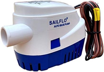 SAILFLO Automatic Submersible Boat Bilge Water Pump 12v Auto with Float Switch (1100 GPH)