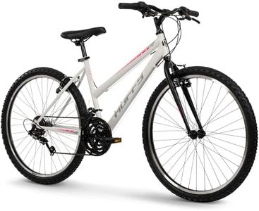 Huffy North Peak 26-Inch Women's Mountain Bike, Durable Hi-Ten Steel Frame, 15-Speed Twist Shifter, Front and Rear Linear-Pull Brakes, All-Terrain Tires, Padded ATB Saddle