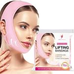 Venus Visage Chin Strap for Double Chin for Women/Men, Reusable Chin Strap for Sleeping, Chin Mask Lift for Jaw Line Definition, Visually Sculpting Jaw Strap, Double Chin Strap Face Slimming (Pink)