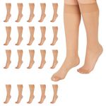 L'eggs Women's Everyday Knee Highs PQ0J97 20 Pairs Tights, Nude, One Size