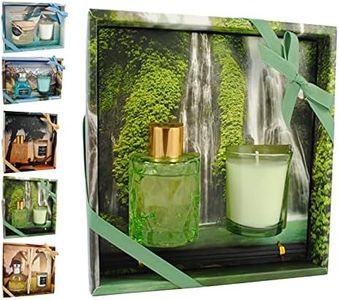 THE LONDON FRAGRANCE STORE - Relaxation - Luxury Scented Candle + Reed Diffuser - High-Quality Fragrance Oils - Lavender Forest - Our Wax Lasts Longer - Cotton Wick - Lavender