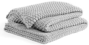 YnM Chunky Cotton Knit Throw Blanke
