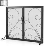 GiantexUK Fire Guard with Double Do
