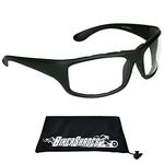Bikershades Transitional Motorcycle Glasses Safety Photochromic CLEAR to SMOKE Lens