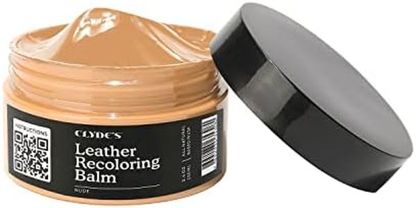 Clyde's™ Leather Company Leather Recoloring Balm – Color Restore & Scratch Repair Kit for Faded Leather Furniture, Car Seats, Sofa & Vinyl | 23 Colors | Non-Toxic Dye