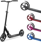 BOLDCUBE Big 2 Wheeler Charcoal | Scooter for Kids & Teens Ages 7+ Years | Play & Commute | Front Suspension Fit with 200MM Wheels | Height Adjustable 86 to 111 cm