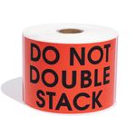 Aegis Adhesives - 3" X 5" Do Not Double Stack Labels - Shipping and Handling Labels with Permanent Adhesive (1 Roll, 500/Roll)