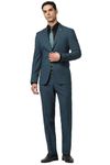 Peter England Men's Polyester Blend Two Piece Suit (PISUONSFE05469_Navy