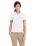 Lee Uniforms Juniors' Stretch Pique Polo Shirt, White, Small