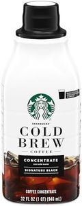 Starbucks Cold Brew Coffee Concentrate, Signature Black, 100% Arabica, Multi-Serve Bottle (32 Fl Oz)