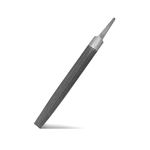 XAQISHIRE 6-inch Half Round Medium Cut File, Double Cut Teeth, High Carbon Steel, Single Hand File Without Handle, Suitable for Shaping Metal, Wood, etc.