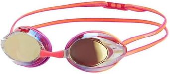 Speedo Baby's Opal Mirror Swimming Goggles, Orchid/Papaya/Red, One Size