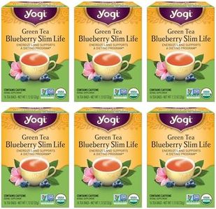 Yogi Tea - Green Tea Blueberry Slim Life (6 Pack) - Contains Caffeine - 96 Organic Tea Bags