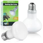 LUCKY HERP 2 Pack 100W Reptile Heat Bulb, Basking Spot Heat Lamp for Reptiles, Tortoise, Chicks, Dog, Amphibian Heating Use