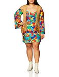 Roma Costume 3 Piece Hippie Hottie Costume, Multi/Brown, Small/Medium