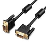 VGA to VGA Cable, Nicekey Standard 15-pin VGA Male to Male Cable with Ferrites (3ft, Straight/Straight)