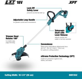 Makita 18V LXT Cordless Line Trimmer – Bare Tool, No Battery