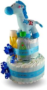 Tarta De Pañales Jirafita Para Niño