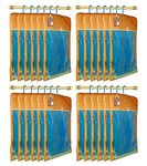 atorakushon Satin Golden Hanging Saree Cover Wardrobe Cloth organizer for Storage Rack Garment Storage Bags Pack of 24