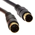 kenable SVHS S-video Plug to Plug Video Cable 4 pin Mini DIN Gold 1.5m [1.5 metres]