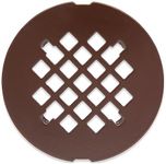 Dorence | Shower Drain Cover | Brass Construction | Shower Drain Hair Catcher | Shower Drain Cover for Bathroom Floor Drain (Oil Rubbed Bronze, 4-1/4 inches Outside Diameter)