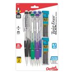 Pentel Twist-Erase Click Mechanical Pencil (0.7mm), Pack of 6 Pencils with 2 Pack of Lead Refills (PD277TLBPS6M)