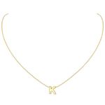 ChicSilver K Necklace Gold Initial Necklace Women Gold Letter K for Necklace Name Necklace for Women