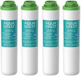 AQUACREST FQK2J Under Sink Water Filter, Replacement for GE FQK2J, 1320 Gallons Dual Flow Drinking Water Replacement Filters (4 Count)