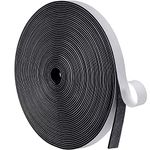 UPSEN Weather Stripping Foam Seal Tape Self-Adhesive for Window and Door, Window Draught Excluder Insulation Tape for Draft, Soundproofing (12mm x 1.5mm/10m)