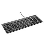 BlueDiamond GDKB01 Connect Basic, English USB Keyboard - for PC - Spill Proof - Easy Connect and Use - Ergonomic Black