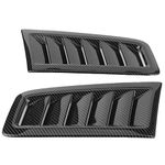 Carbon Fiber Hood, 2pcs Front Bonnet Vent Hood Cover Universal Vent Car Hood Vents Bonnet Vents Car Front Vent Engine ​Hood Vents Car Front Vent for RS Style