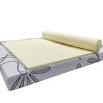 Superior Memory Foam Mattress Topper, 2 Inches, UK Double 54" x 75" - Optimize Sleep, Enhanced Comfort, Support, High-Density, Durable, Easy Installation, Orthopaedic Features (No Cover Option)