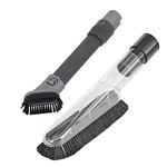 SPARES2GO 2-in-1 Crevice Tool and Soft Dusting Brush Kit compatible with Shark Rotator Lift-Away Vacuum Cleaner