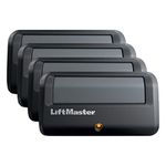 LiftMaster 891LM 1 Button Garage Door Opener Remote Control, Black (310/315/390 MHz, 4-Pack)