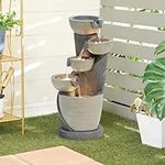 LuxenHome Small Water Fountain Outd