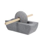 Milisten Indian Grinder Manual Stone Grinder with Hand Crank Versatile Stone Mill for Tea Leaves and Coffee Beans for Home Use and Kitchen Spice Grinding