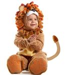 Spooktacular Creations Deluxe Baby Realistic Lion Costume Set with Toy Zebra for Kids, Toddler Halloween Dress Up(3-4 yrs）