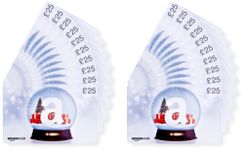 Amazon.co.uk £25 Gift Cards - 20-Pack (Christmas Globe)